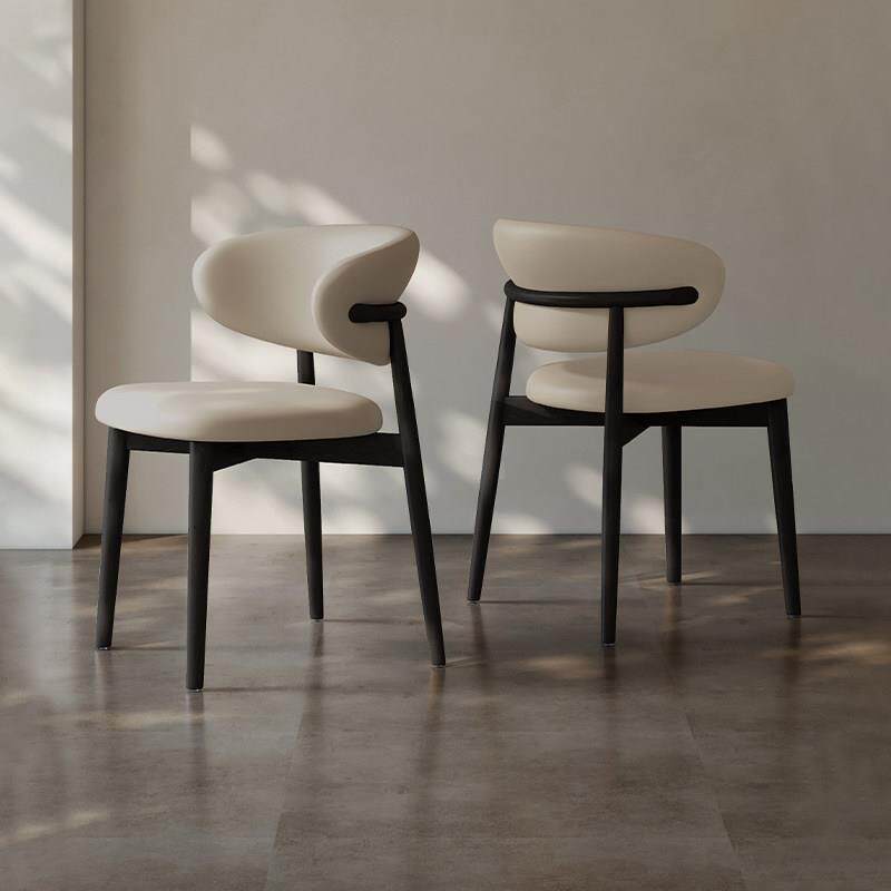 北欧实木餐椅家用现代简约高级感餐桌椅靠背饭桌轻奢椅子2025新款