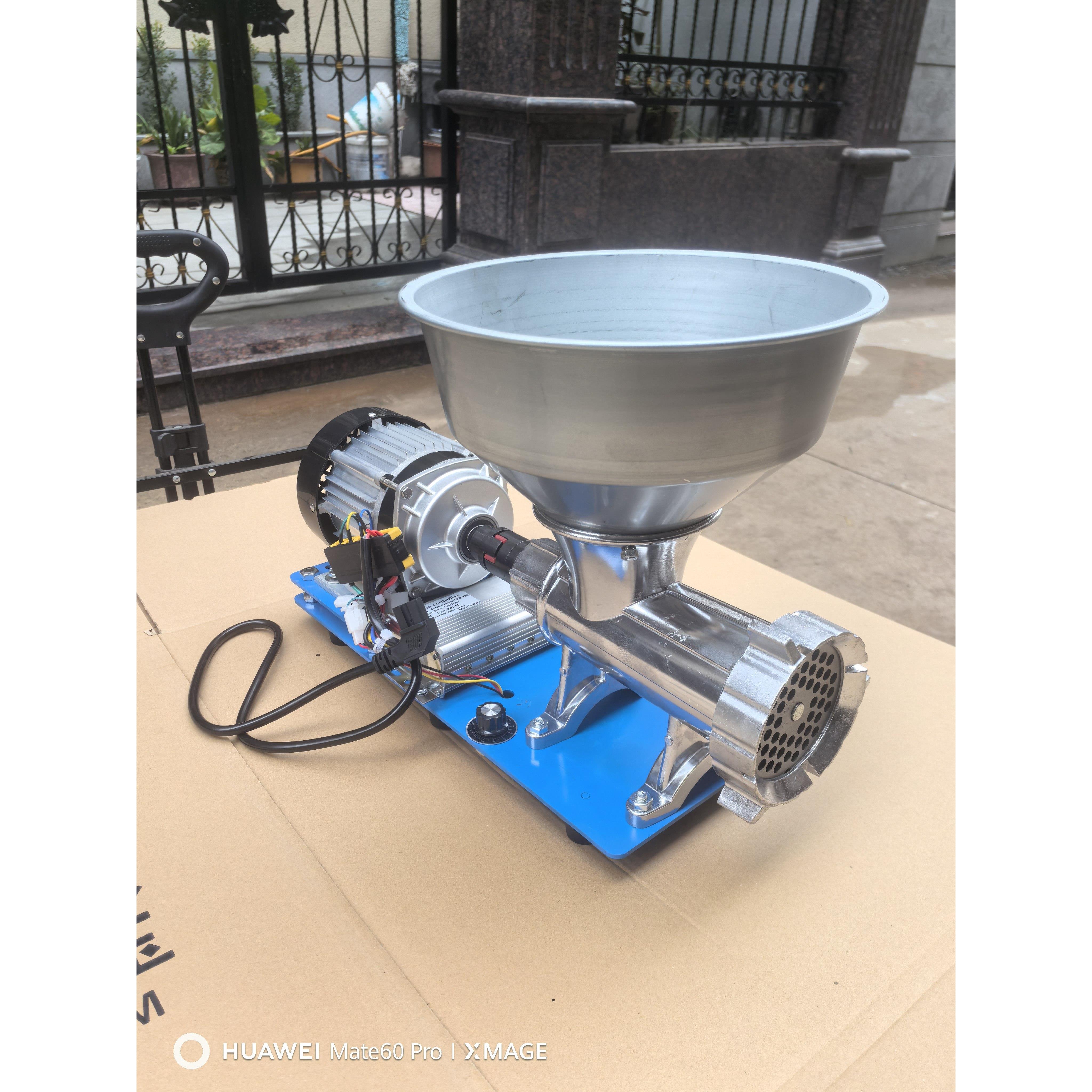 32号电动绞肉机直流调速48v-60V 灌肠机 绞辣椒，标价不含电瓶