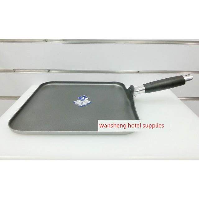 易厨乐28*28cm正方形扒盘单柄不粘平底锅煎锅浅方煎蛋盘燃气专用