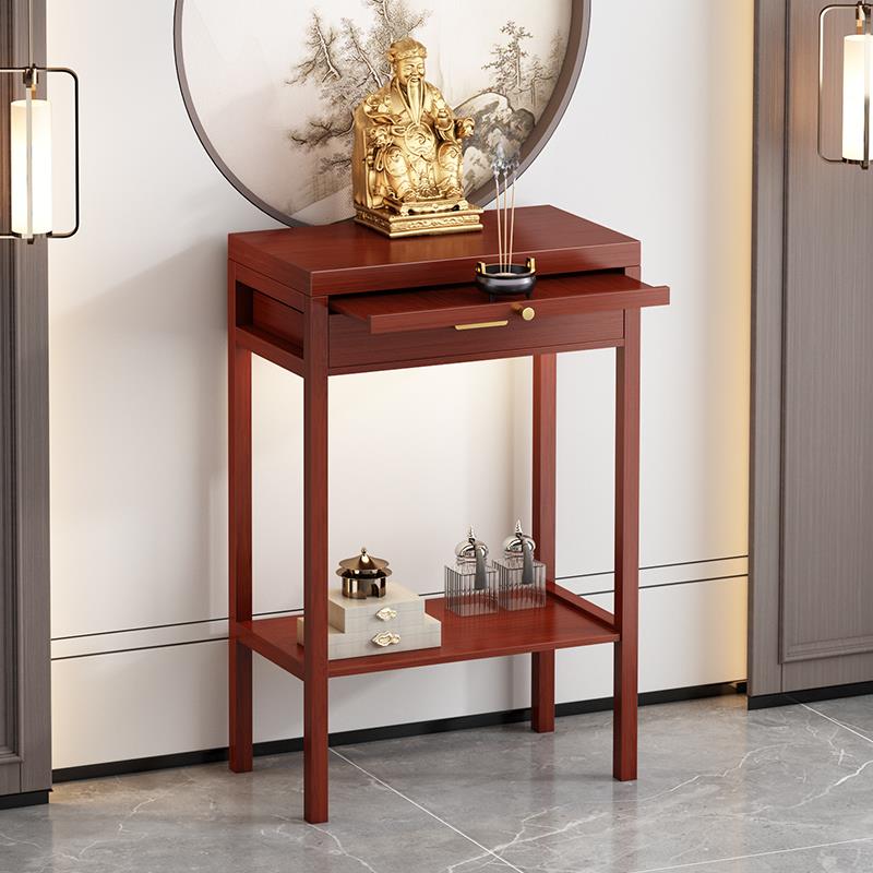 实木中式小供台佛龛供桌神台财神爷神台供奉柜佛像供座台上香贡桌