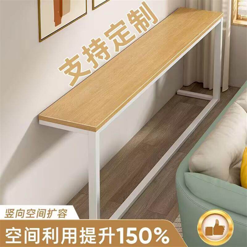 靠墙窄架子暖气长条桌床头背靠收纳柜床尾电动沙发后置物架夹缝柜
