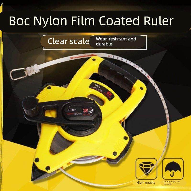 50m钢卷尺不锈钢大卷尺30m防水尼龙涂层100m施工现场测量精度高,五金/工具,卷尺,淘宝优惠券,粉丝福利购,淘宝优惠卷