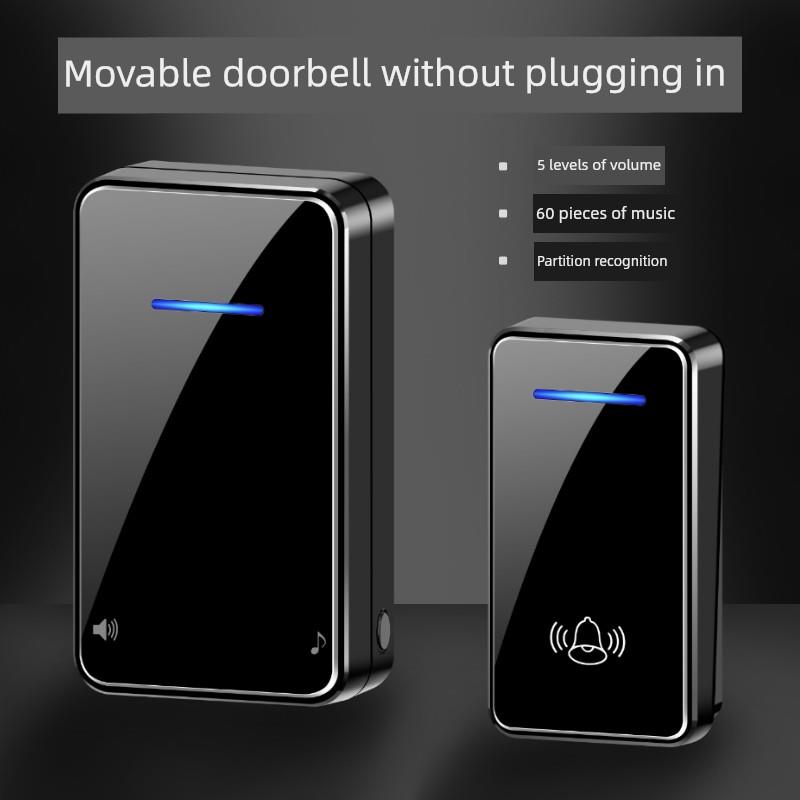 无线家用电池型号Dc小型简易户外防水不插电数字门铃遥控简易