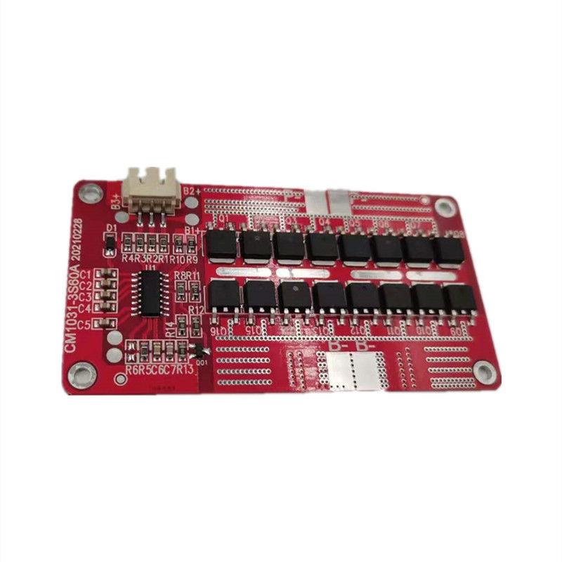 锂电池保护板12.6V100A带均衡过充过放短路过流保护一体机保护板