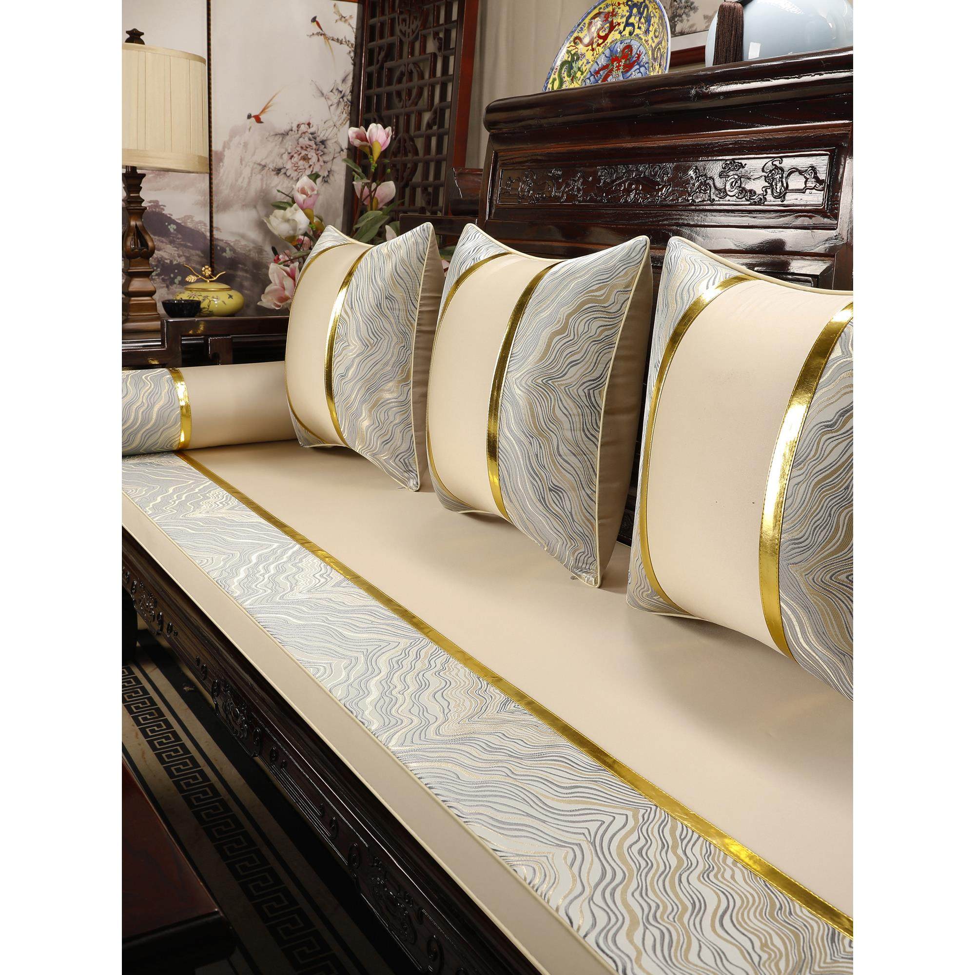 红木沙发坐垫新中式定制海绵垫子罗汉床五件套实木沙发垫套罩防滑,居家布艺,沙发垫,淘宝优惠券,粉丝福利购,淘宝优惠卷