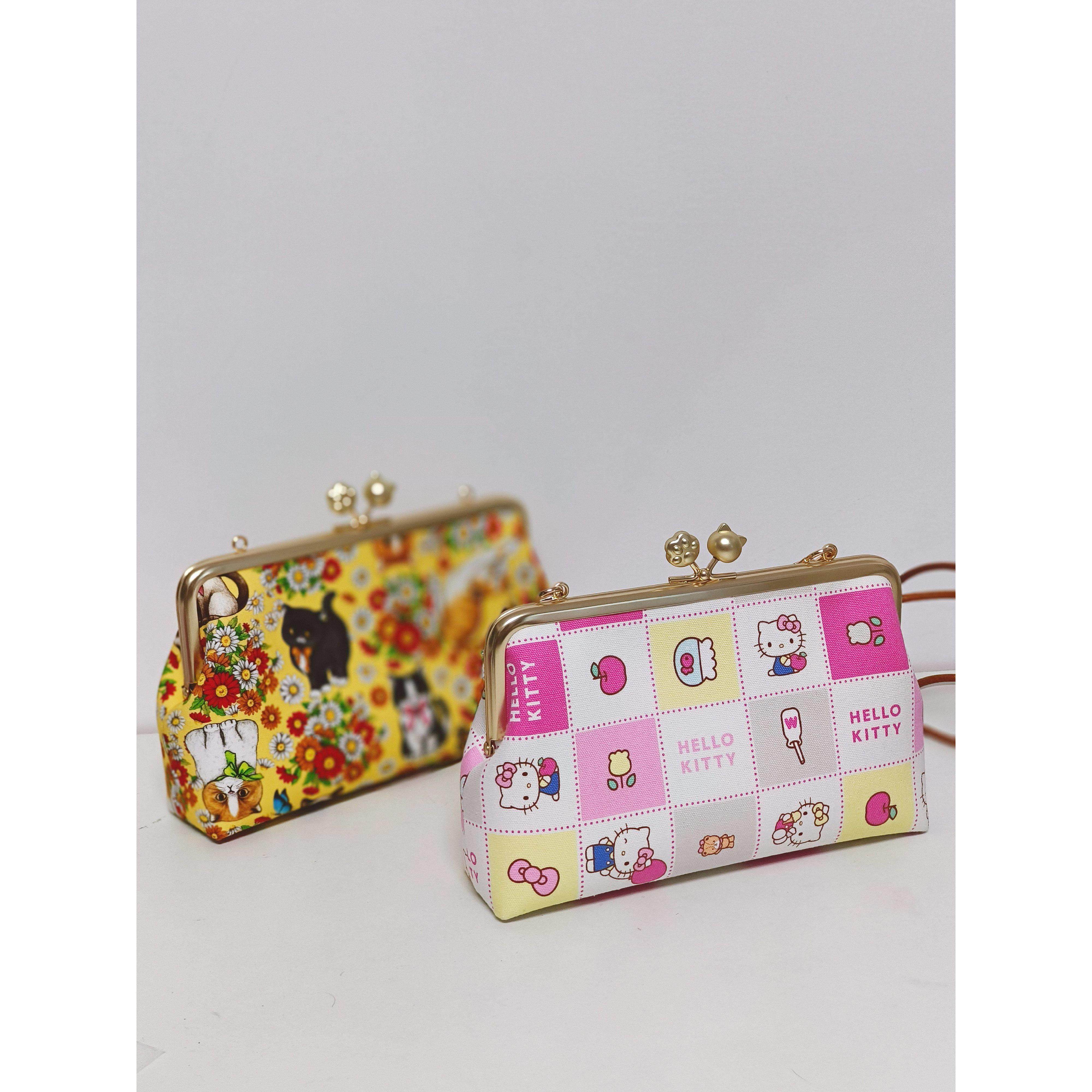 Maru-Made原创手工可爱猫金手拿包DIY材料袋斜挎包金袋材料袋,居家布艺,缝纫DIY材料套装,淘宝优惠券,粉丝福利购,淘宝优惠卷