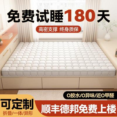 榻榻米床垫子定制180x200可折叠家用卧室椰棕炕垫10cm厚租房专用