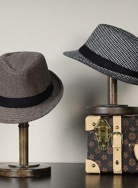 样板间礼帽覆古绅士帽子合集男女帽小香风优雅爵士礼帽衣帽间摆件