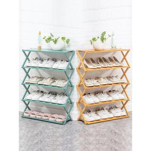 折叠鞋 柜置物架收纳免安装 架家用门口 架子宿舍竹鞋 多层防尘简易鞋