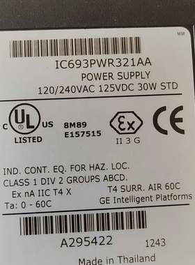 议价GE9030PLC 电源模块 IC693PWR321AA 1