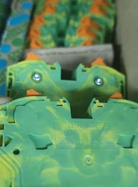 议价PTPOWER 35-PE接地端子，绿色黄渐变外壳，