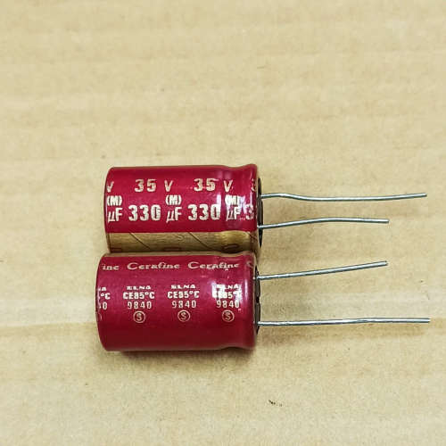 兩只日本ELNA Cerafine 330uF 35V电解电议价