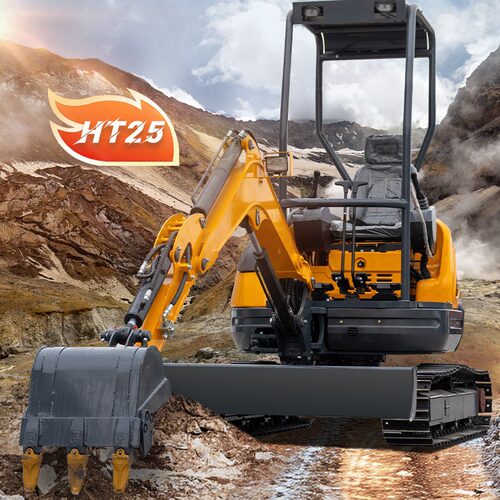 HIGHTOP出口欧州液压先导25小型挖掘机 工程建筑农田果园25勾机