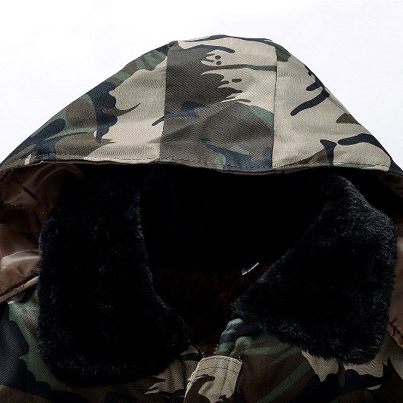 中长款迷彩棉袄男冬季加厚加绒保暖劳保冷库棉衣棉裤套装防寒服,男装,棉衣,淘宝优惠券,粉丝福利购,淘宝优惠卷