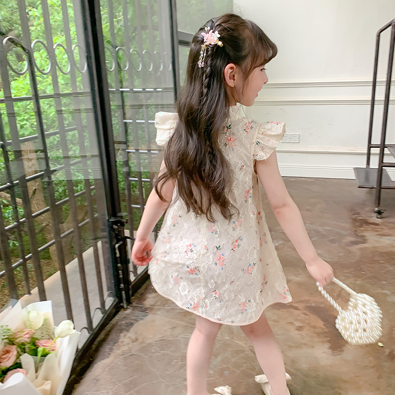 女童盘扣旗袍夏季薄款2023儿童改D良唐装女宝宝夏装古装汉服连衣,童装/婴儿装/亲子装,唐装,淘宝优惠券,粉丝福利购,淘宝优惠卷