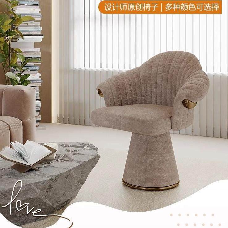 卧室轻奢法式化妆凳主卧梳妆凳餐椅简约靠背梳妆台凳子家用化妆椅