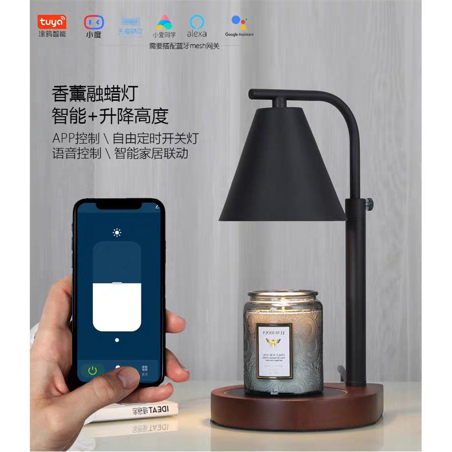 无火香薰灯蜡烛灯复古北欧助眠循环定时卧室台灯小夜灯