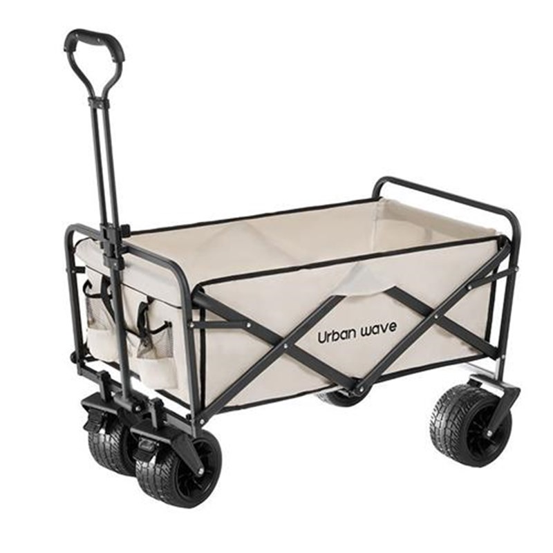 2024新款露营推车可折叠户外手推野餐车拖车拉杆小拉车野营摆摊车