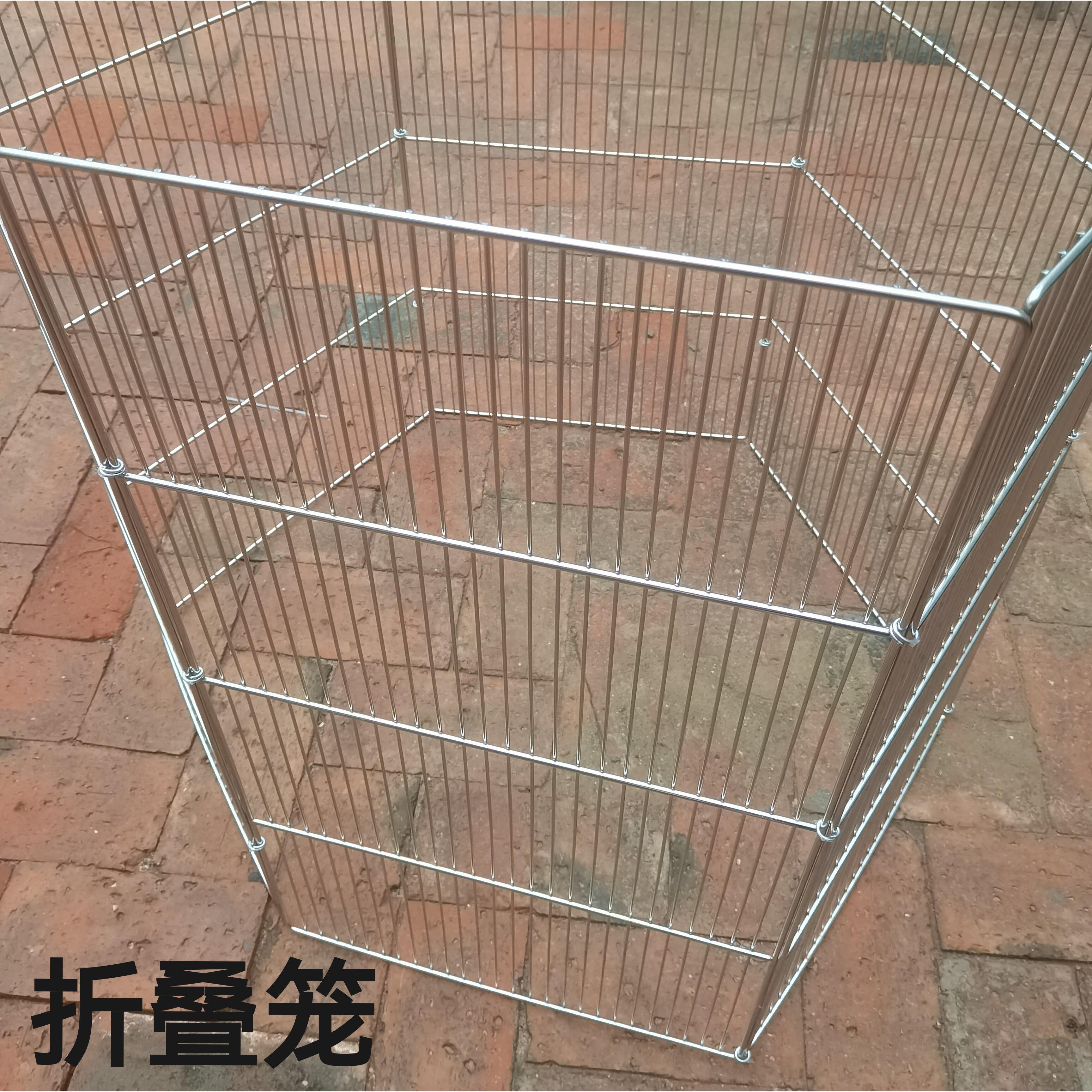 加粗不锈钢折叠围栏网可移动家禽不锈钢宠物围笼专用不锈钢围栏笼