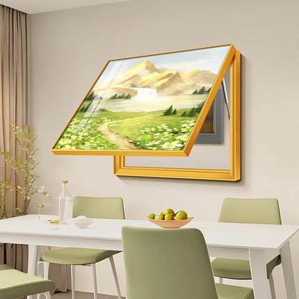 背有靠山电表箱装饰画2025高级感配电箱电闸盒客厅遮挡挂画免打孔