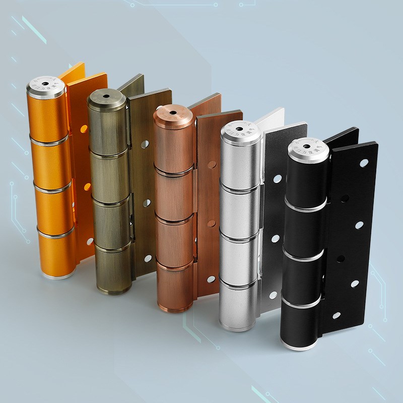 寸6隐形门液压合页自动回弹关门闭门器阻尼弹U簧缓冲暗门铰链