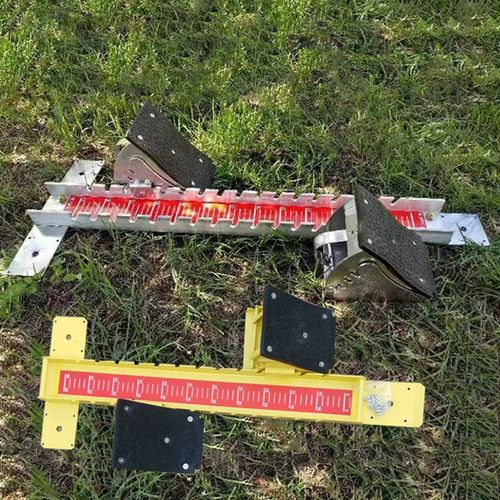 铝合金短跑起跑器钢制专业起w跑器比赛起跑器脚蹬皮跑步起跑训练