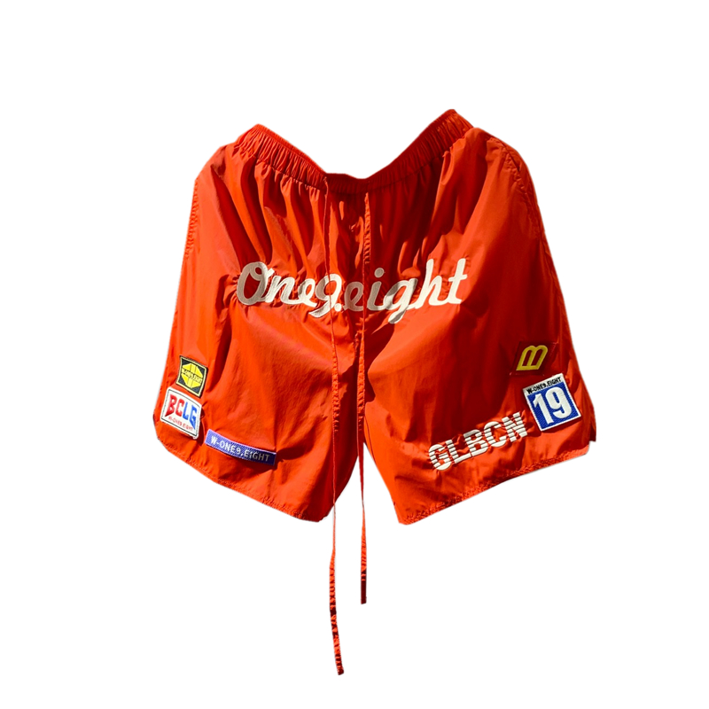 男士夏季薄款短裤青年潮牌t重工字母刺绣J贴标五分裤运动健身沙滩