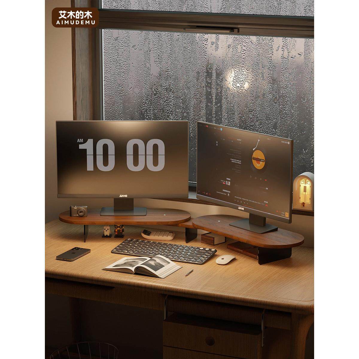 台式电脑显示器,壁挂式,可旋转电脑支架,笔记本多功能支架
