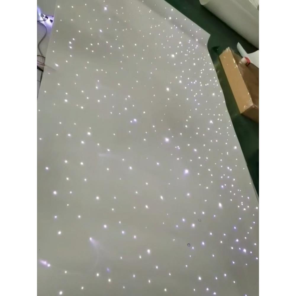 整张无缝星空顶吸音卷材喷绘满天星客厅光纤灯卧室走廊天花板吊顶