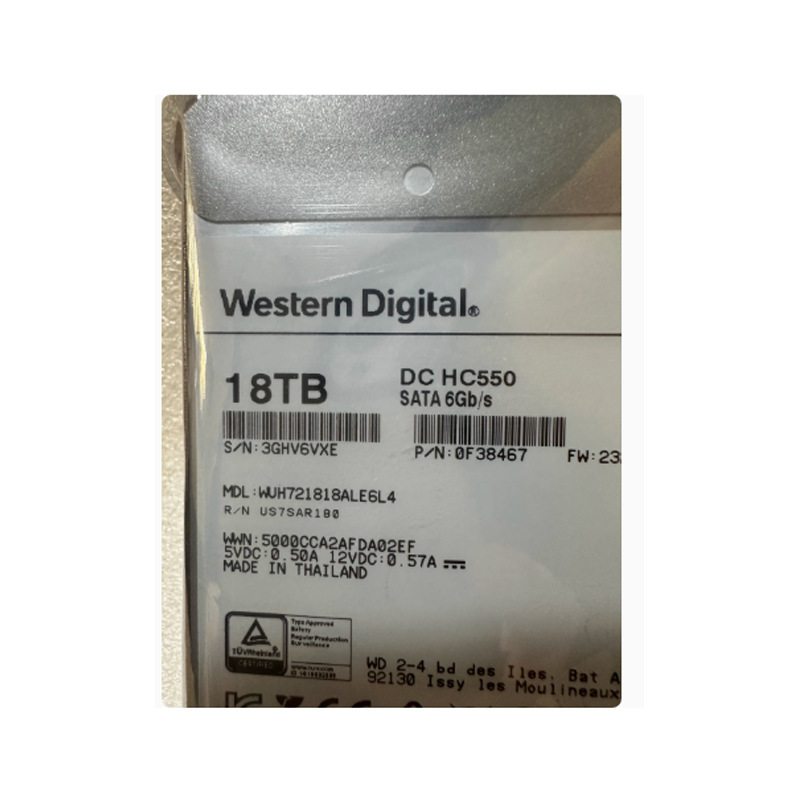 18TB HC550机械硬盘企业级浪潮WUH721818ALE6L4