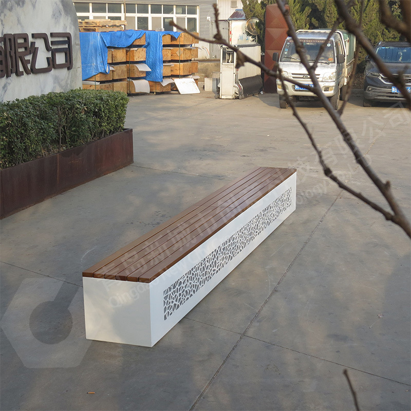 不锈钢长凳户外发光座凳景观广场创意休息坐凳定制