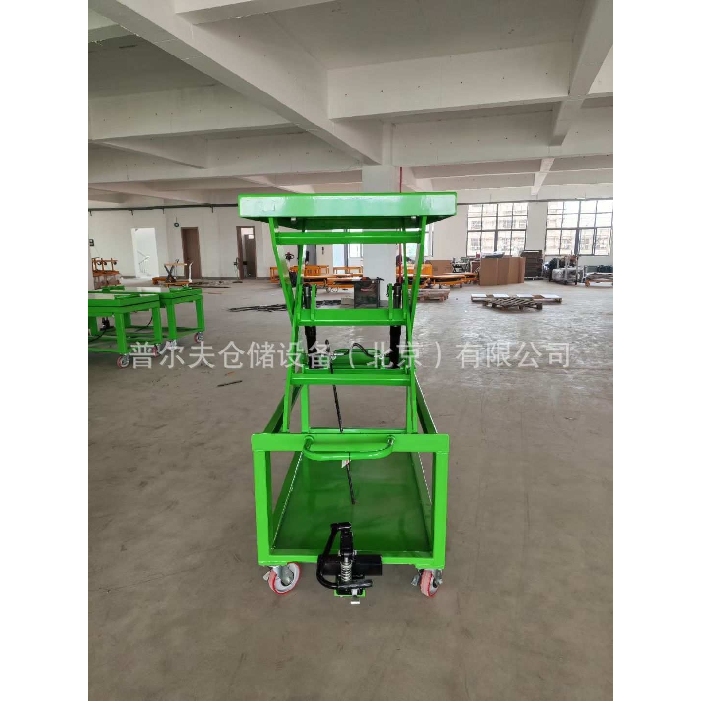 非标手动平台车移动液压升降车脚踩式工作车电动液压模具北京工厂