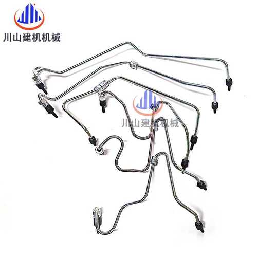 挖掘机配件适用 PC200-5 6D95发动机高压油管柴油泵油管六缸管