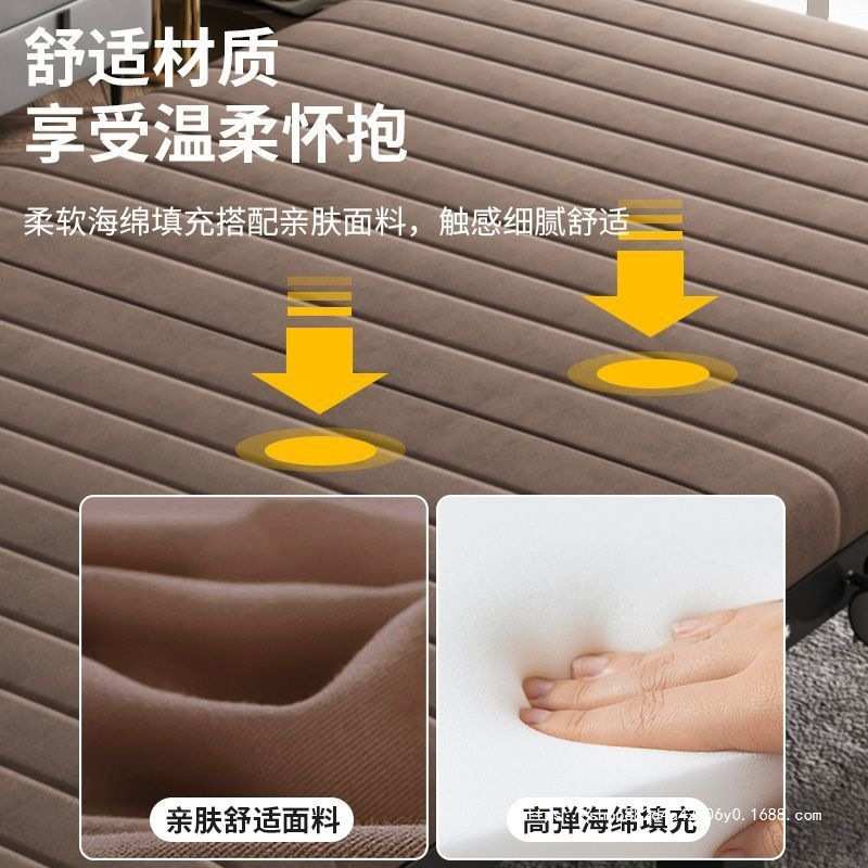 午休折叠床成人家用加固单人床办公午睡简易床小户型拼床酒店加床