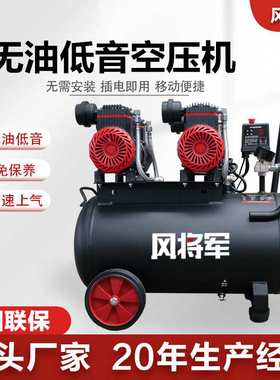 Low frequency oil-free air compressor household air pump