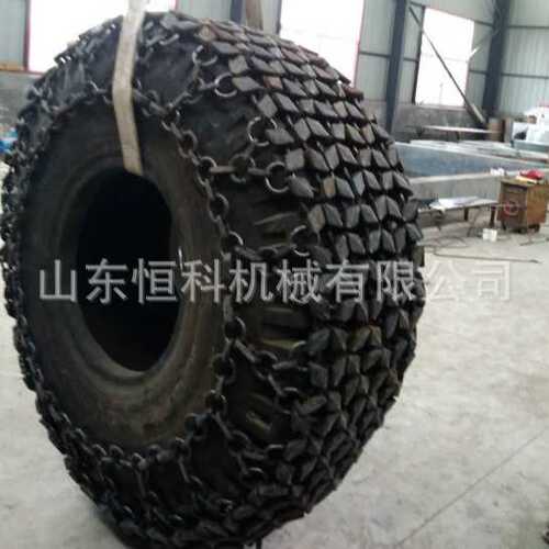 30 50装载机铲车轮胎防护链 方块加密轮胎防护链 石场铲车防护链