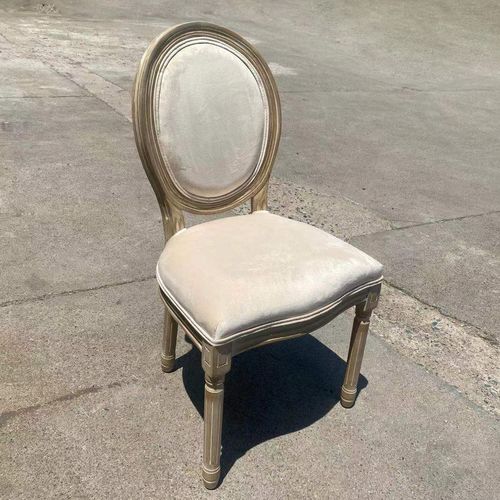 轻奢复古实木餐椅龙门椅 酒店餐厅椅子凳子 布艺软体软包椅圆背椅