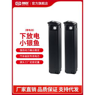 黑色银鱼款36V10AH底部4插下输出24V12A跨境外贸48V电动车锂电池