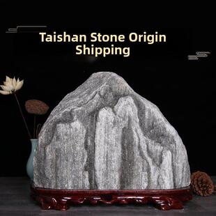 正宗泰山石甘冈镇别墅室内外办公背衬石客厅摆件纯天然原石泰山石