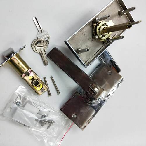 三杆执手锁室内门锁卧室门锁房门锁单舌执手锁房门单舌锁包邮