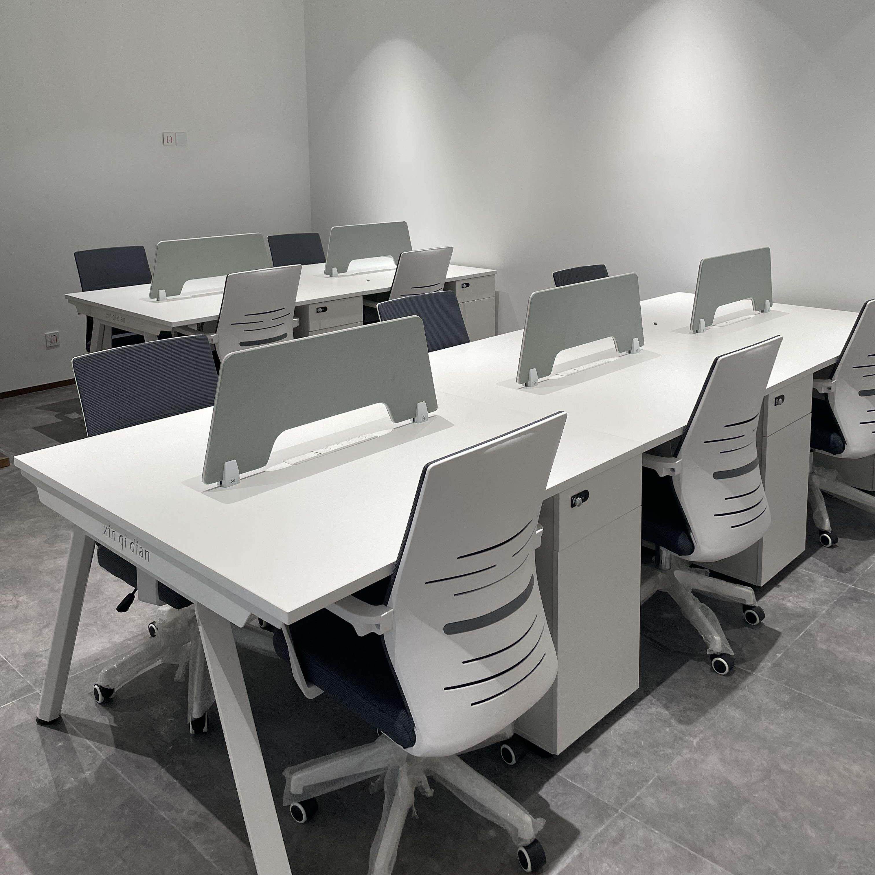 杭州包邮职员办公桌椅家具组合简约现代学校电脑4四人位6六员工位