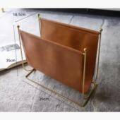 北欧时尚 不锈钢皮桌上落地儿童小书架报刊杂志样板房拍摄道具摆件