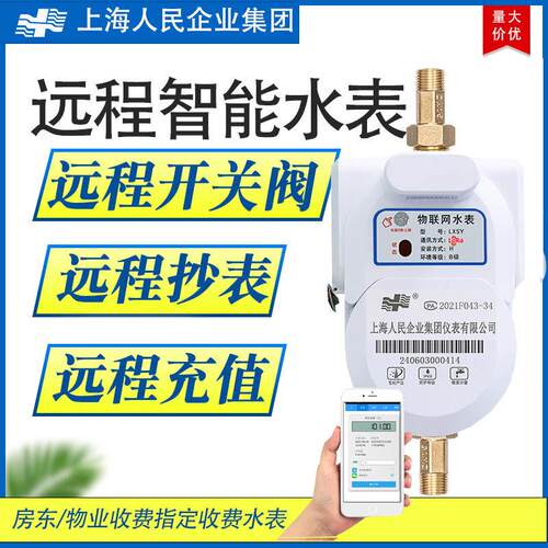 Lora无线远程智能水表预付费4Glora出租房远程抄表扫码充值水表