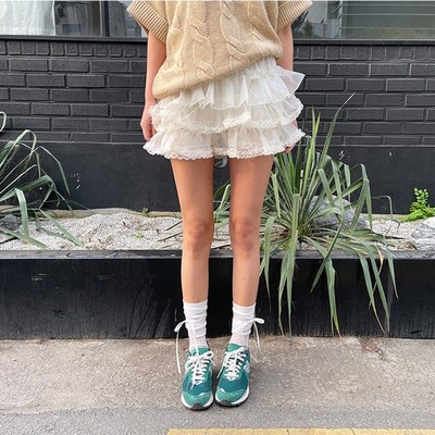 南瓜裤裙甜美少女芭蕾风半身裙女夏季新款小个子高腰蓬蓬蛋糕短裙