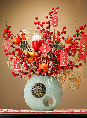 新中式电视柜桌面摆件乔迁u之喜新居搬家礼品客厅玄关高档旺宅装