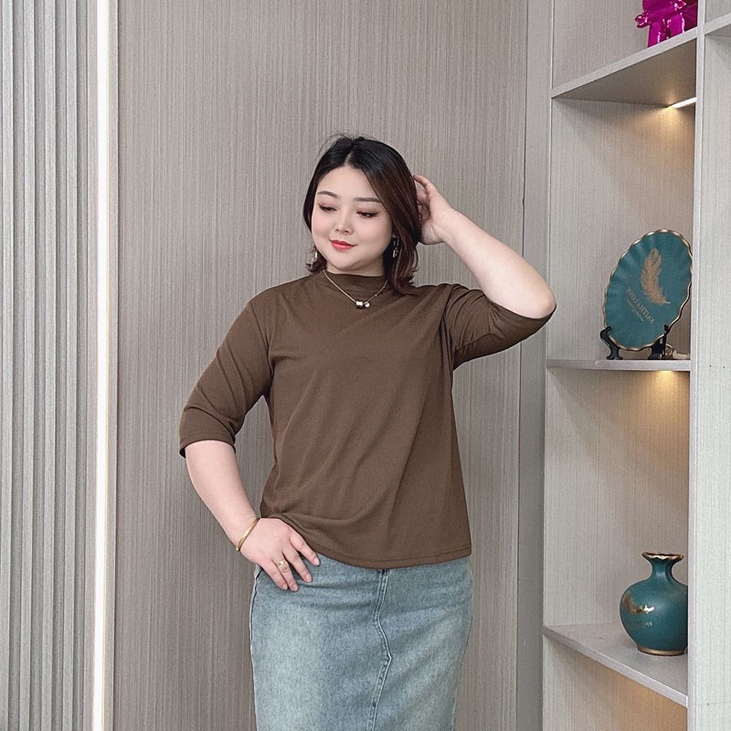2024春夏大码女装新款百搭短袖T恤200斤胖MM上衣女圆领中袖打底衫
