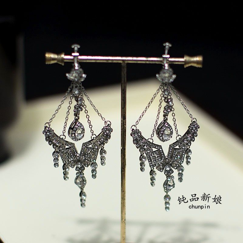 新款韩式大气耳夹款无耳洞耳环新娘结婚纱晚礼服晨袍耳骨夹配饰品,饰品/流行首饰/时尚饰品新,耳夹,淘宝优惠券,粉丝福利购,淘宝优惠卷