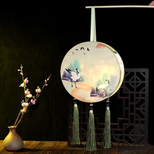 元宵复古灯笼古风DIY制作宫灯花灯手提灯笼汉服拍照道具新年特卖