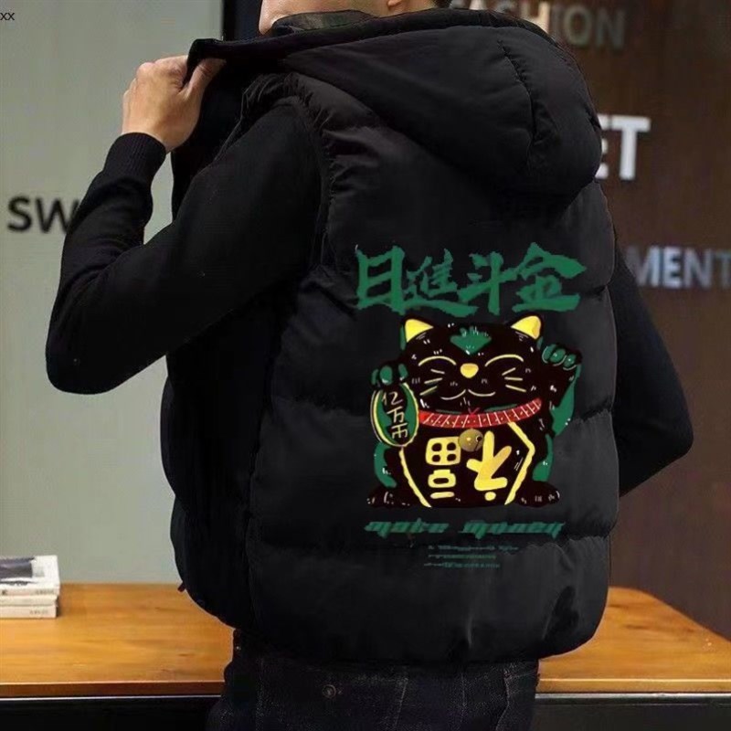 棉马甲男士秋冬季外套大尺码韩版加厚冬装棉服保暖背心坎肩马夹学