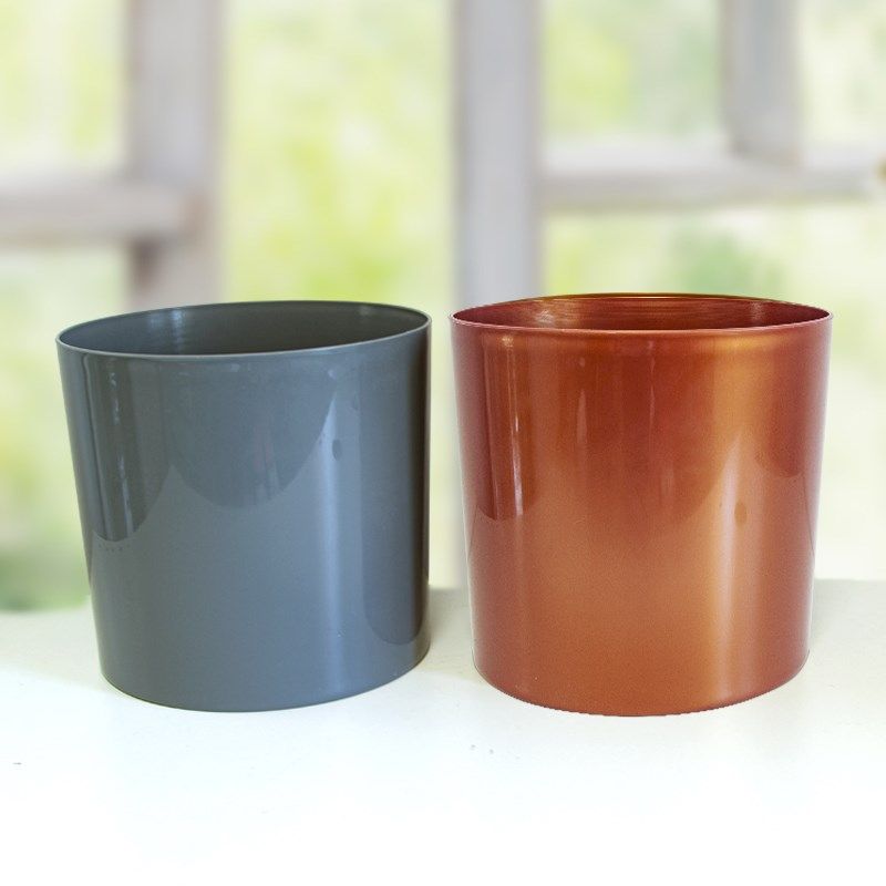 树脂直筒盆园艺养花阳台室内塑料加厚种植盆圆形U特大号盆栽花盆